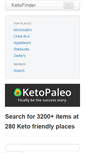 Mobile Screenshot of ketofinder.com
